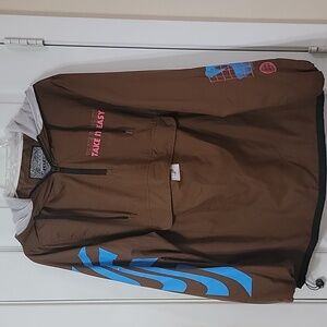 Brooklyn Cloth Take it easy men's pull over jacket size small